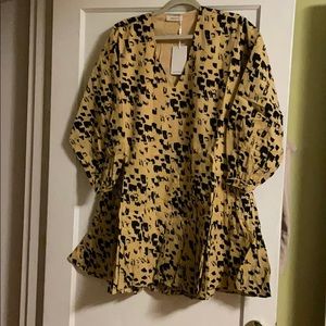 Aninie Bing Payton Dress Painterly Leo